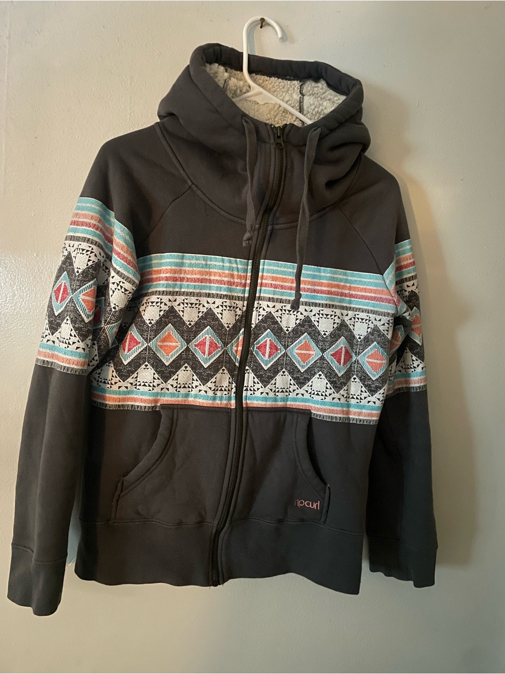 Ripcurl Sherpa Lined Hoodie- M